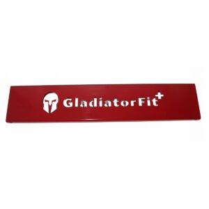 Placa de aço com logótipo para o equipamento GladiatorFit e a cremalheira - Thumbnail Image 1