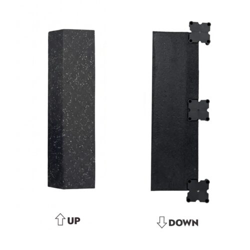 Oprijplaat voor rubber vloer 100x20x2cm GladiatorFit
