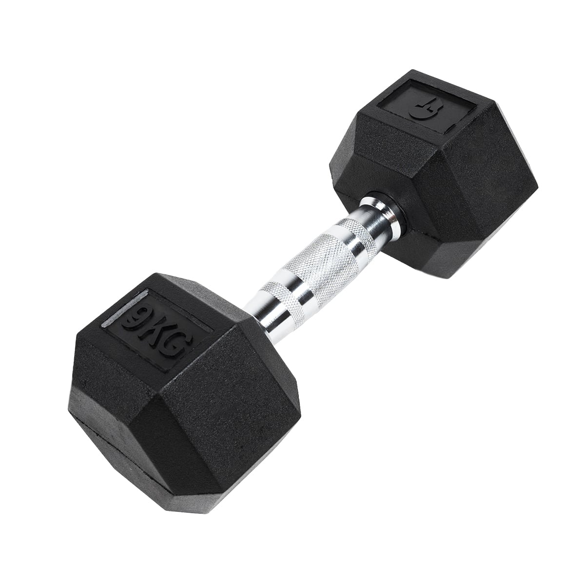 Sechseckige Hantel "Hex Dumbbell" aus Gummi GladiatorFit - 9 KG | Second Life 1 Sechseckige Hantel "Hex Dumbbell" aus Gummi GladiatorFit - 9 KG | Second Life – Bild 1