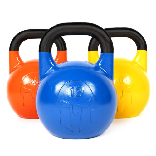 Cast-iron competition kettlebell with inlaid logo GladiatorFit