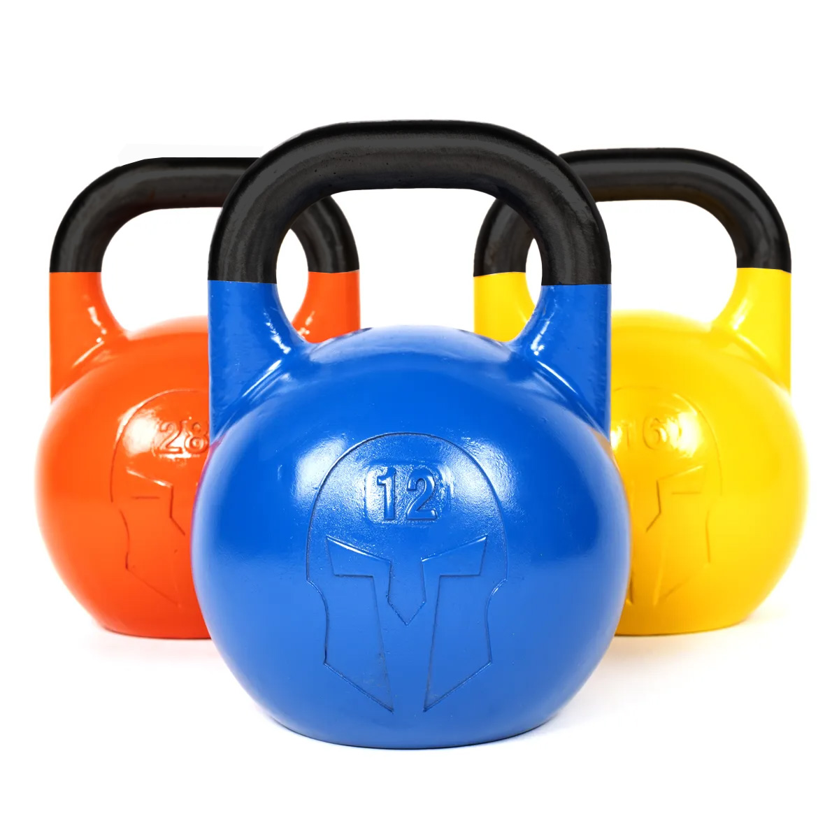 Kettlebell de compétition en fonte avec logo incrusté GladiatorFit – Image 1
