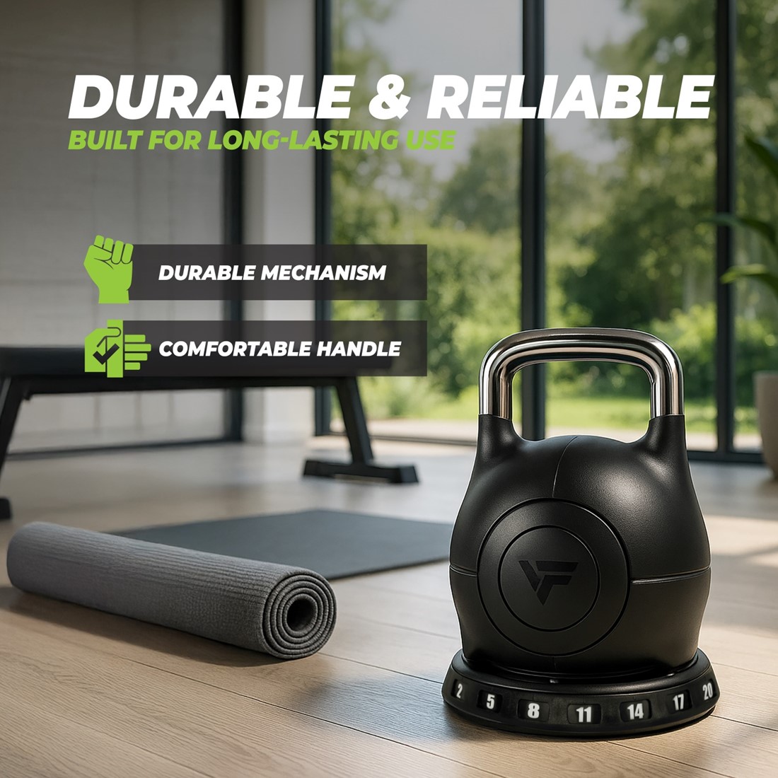 Kettlebell regolabili VirtuFit 2-20 kg 5 Kettlebell regolabili VirtuFit 2-20 kg - immagine 5