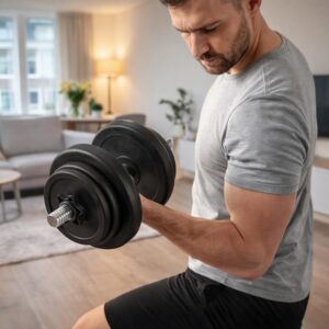 Verstelbare vinyl halterset 2x14kg VirtuFit - Thumbnail Image 2