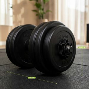 Adjustable dumbbells vinyl 15kg VirtuFit 10 Adjustable dumbbells vinyl 15kg VirtuFit - Thumbnail Image 5