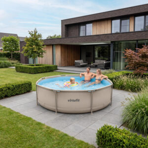 Piscine ronde Ø244 x 76 cm avec pompe à filtre VirtuFit - Thumbnail Image 2