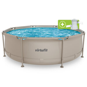 Piscine ronde Ø244 x 76 cm avec pompe à filtre VirtuFit - Thumbnail Image 1