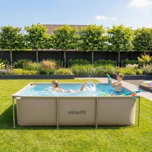 Piscine rectangle 260x180x66cm avec pompe à filtre VirtuFit 7 Piscine rectangle 260x180x66cm avec pompe à filtre VirtuFit - Thumbnail Image 2