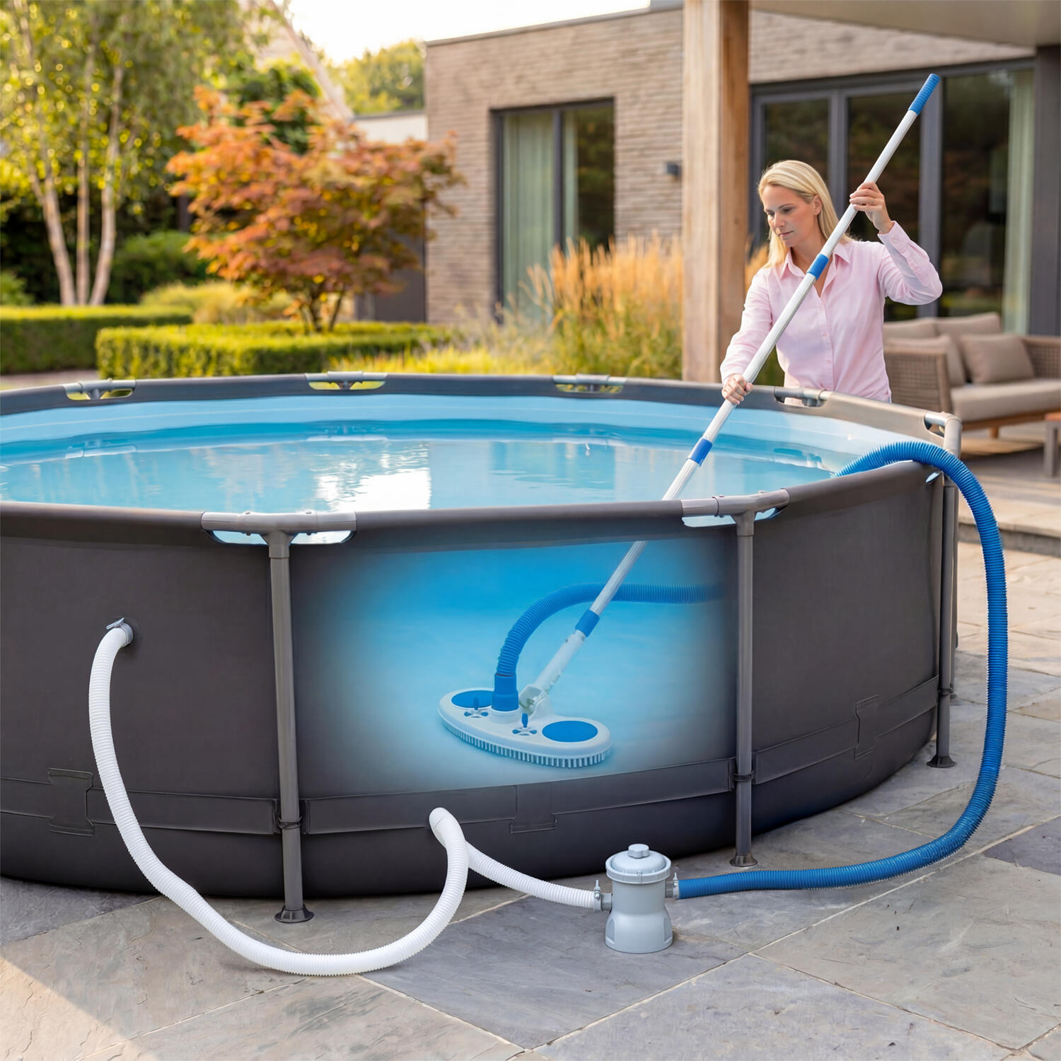 Universal pool hose Ø3.2 x 500cm VirtuFit 2 Universal pool hose Ø3.2 x 500cm VirtuFit - Image 2