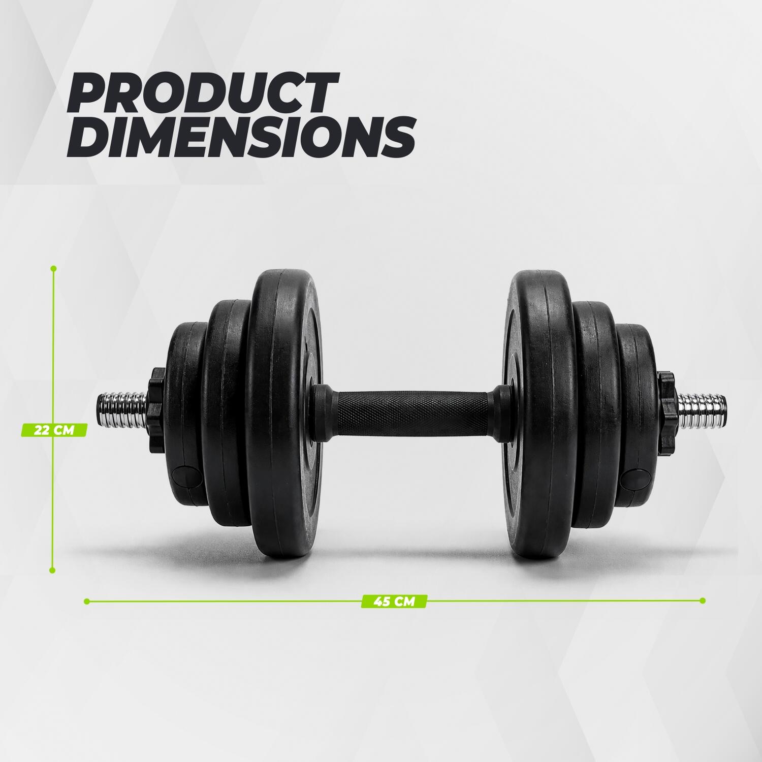 Verstelbare vinyl halterset 2x14kg VirtuFit - Afbeelding 6