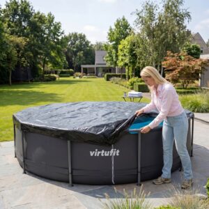 VirtuFit virtufit bache de piscine o244 cm universelle 2
