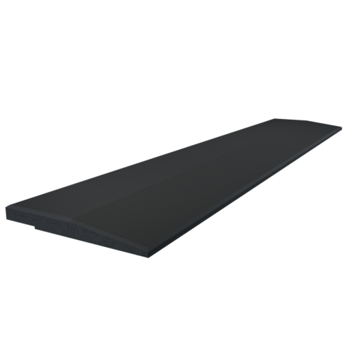 SBR-rubberen vloerrand 100x20x2 cm Flow Fitness