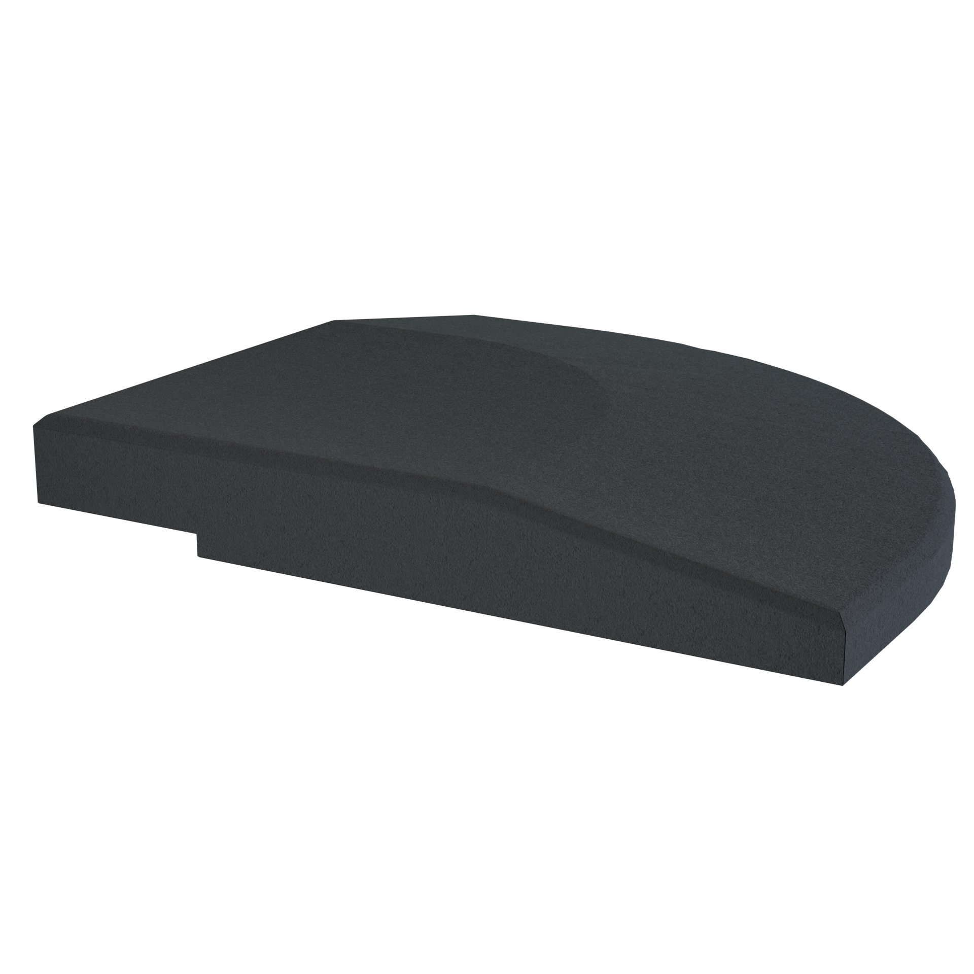 Perfil angular para piso de borracha 20x20x2 cm Flow Fitness 2 Perfil angular para piso de borracha 20x20x2 cm Flow Fitness - Image 2