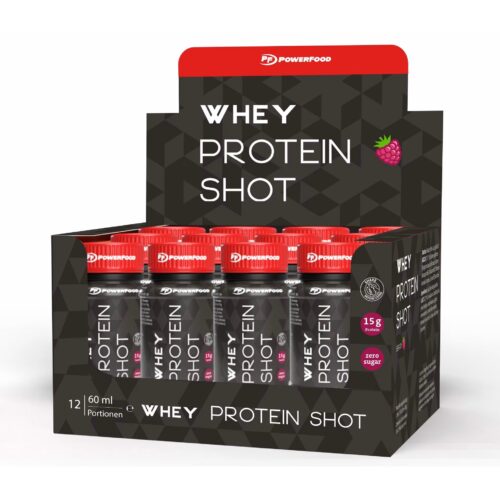 "Berry" Whey Protein Shots, 12 x 60 ml, Powerfood One