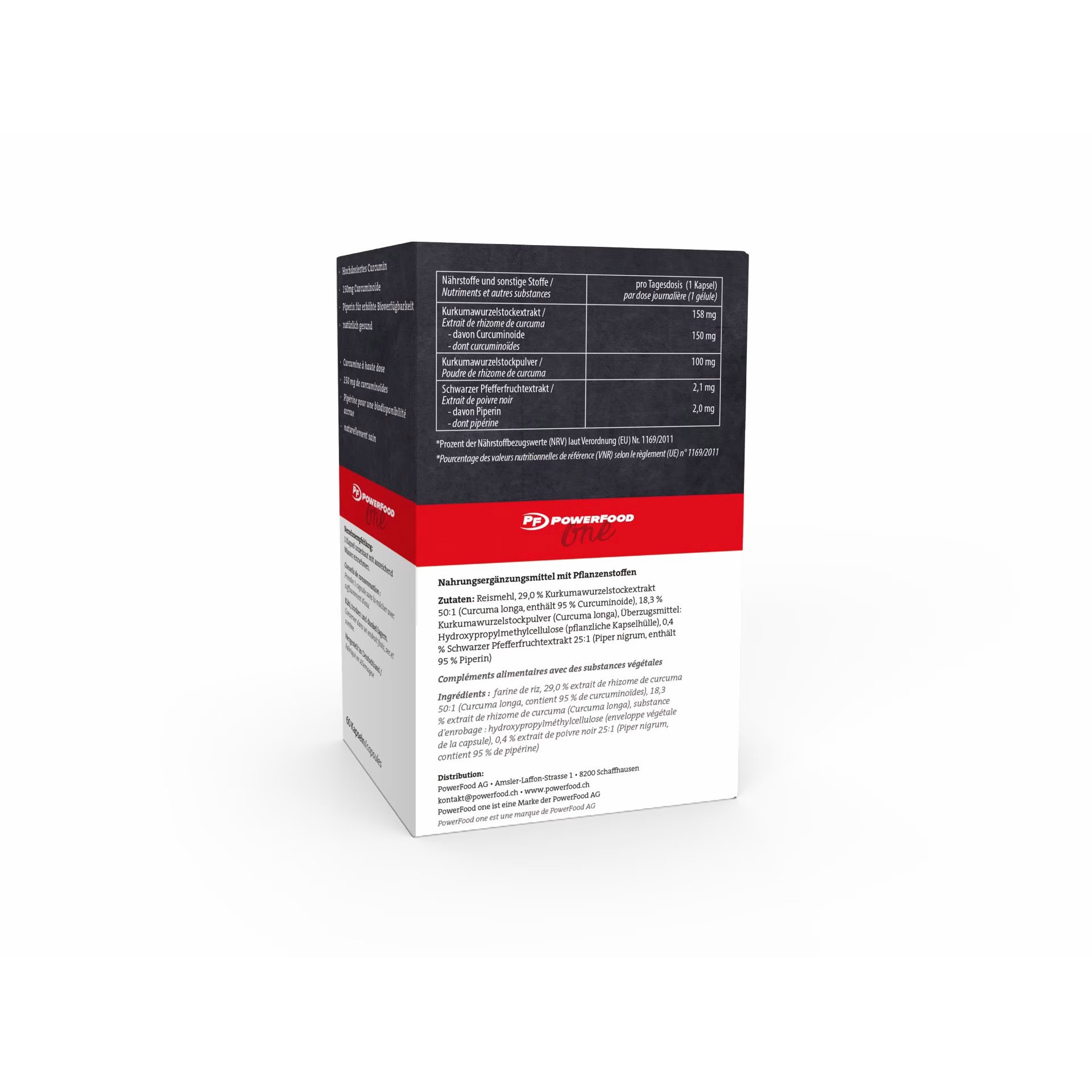 Curcumine en piperine „Neutral“ 60 capsules Powerfood One 2 Curcumine en piperine „Neutral“ 60 capsules Powerfood One - Afbeelding 2