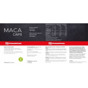 Maca 120 capsules "Neutral" Powerfood One - Thumbnail Image 3