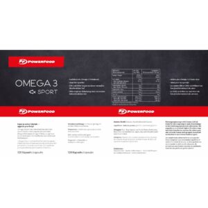 Omega 3 Sport "Neutral" 120 capsules Powerfood One - Thumbnail Image 3