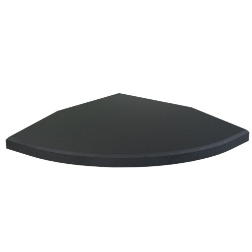 Hoekstuk voor SBR-rubberen sporttegels 20x20x2 cm Flow Fitness
