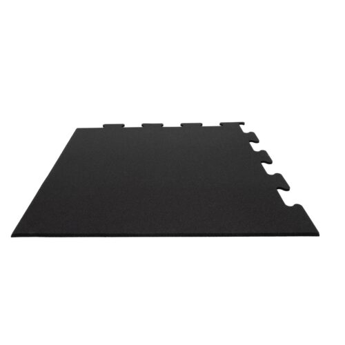 Eckstück für Gummipuzzle-Bodenbelag „Pure Black“ von GladiatorFit