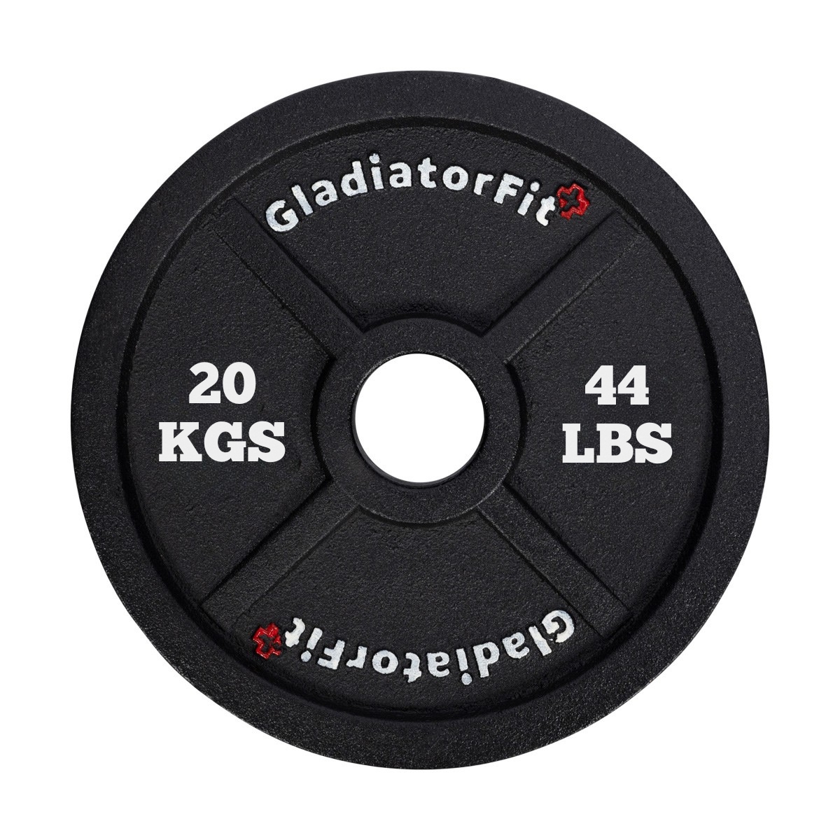 Disco olímpico preto em ferro fundido, Ø 51 mm, GladiatorFit - 20 kg | Seconde Vie 1 Disco olímpico preto em ferro fundido, Ø 51 mm, GladiatorFit - 20 kg | Seconde Vie - Image 1