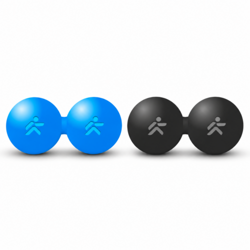 Bola de massagem dupla em ebonite "Foam Ball" Ø 6cm JustFit