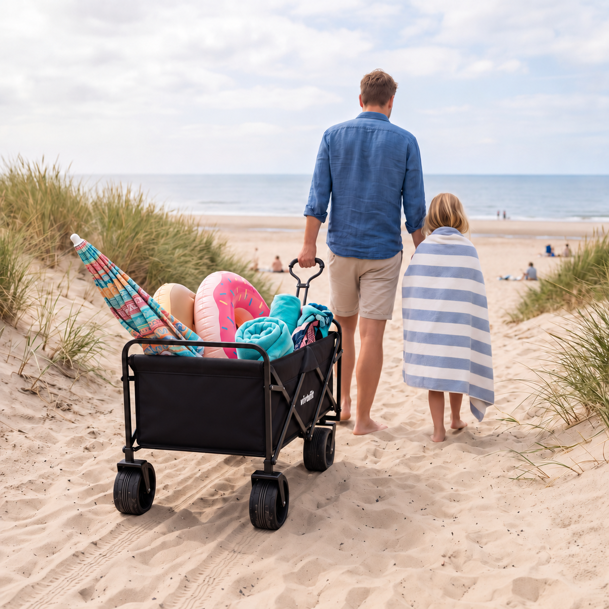Chariot de transport pliable "FW100" 150kg VirtuFit 2 Chariot de transport pliable "FW100" 150kg VirtuFit – Image 2