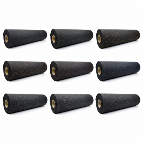 Rubber vloerbedekking op rol "Sportsflooring Rolls Five" 10x1,25m Stockz