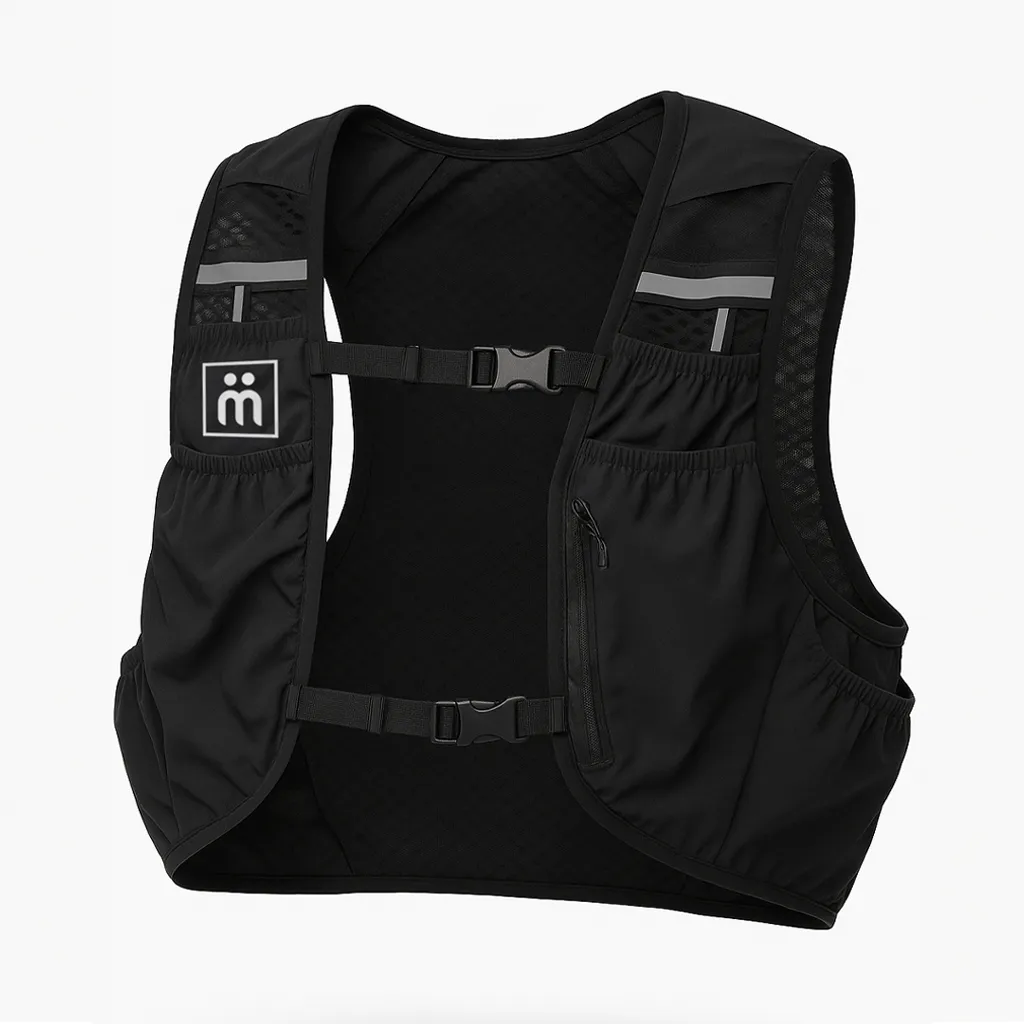 Gilet sac hydratation de Trail Running "Pro" 5L + poche à eau Omada | Seconde Vie 1 Gilet sac hydratation de Trail Running "Pro" 5L + poche à eau Omada | Seconde Vie – Image 1