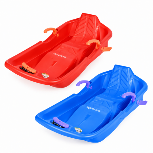 2-Sitzer Kinderschlitten mit Bremsen