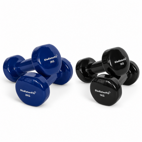 Halteres de vinil para fitness GladiatorFit (conjunto de 2)