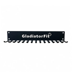 Rack de rangement mural en acier pour élastiques et cordes GladiatorFit 6 Rack de rangement mural en acier pour élastiques et cordes GladiatorFit - Thumbnail Image 1