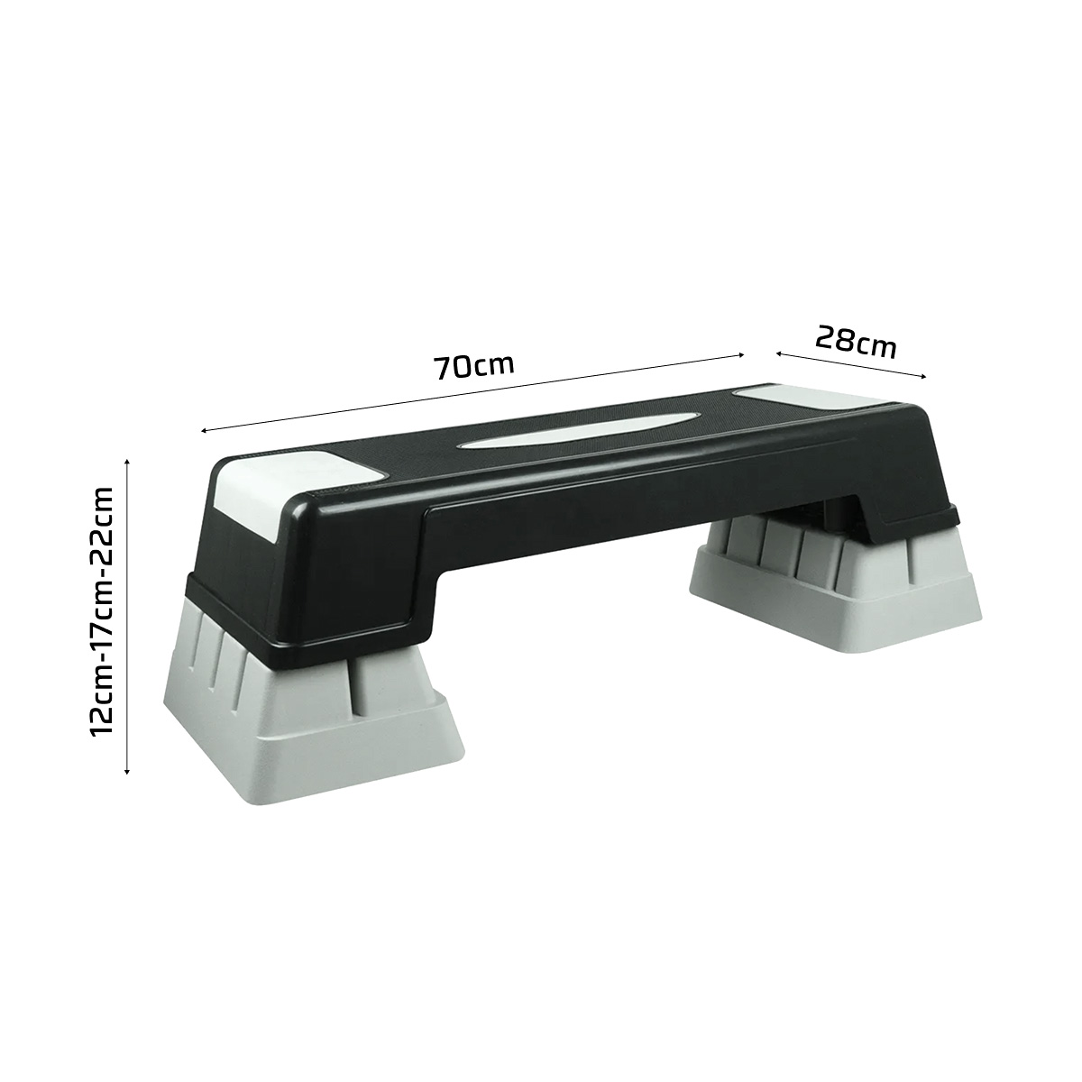 Escalón fitness / aeróbico 70cm regulable 3 niveles (12 / 17 / 22 cm) JustFit 2 Escalón fitness / aeróbico 70cm regulable 3 niveles (12 / 17 / 22 cm) JustFit - Imagen 2