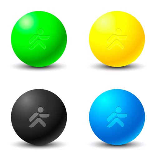 Bola de massagem Ebonite Ø 6cm "Bola de espuma" JustFit