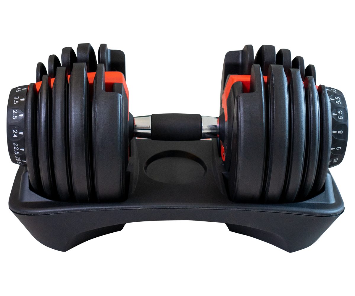 Haltère musculation ajustable reglable rapidement 2 a 24 kg